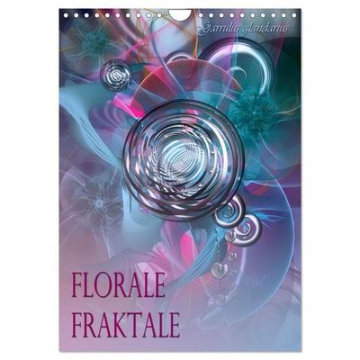 Florale Fraktale (Wandkalender 2027 DIN A4 hoch), CALVENDO Monatskalender