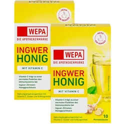 WEPA Ingwer+honig+vitamin C Doppelpack 2X10X10 g