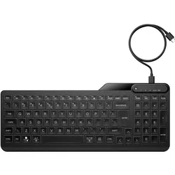 HP 400 BL WD KBD Germany - German locali (DE, Kabelgebunden), Tastatur, Schwarz