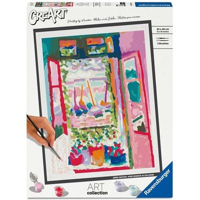 CreArt, Malen nach Zahlen Art Collection - Henri Matisse: Offenes Fenster in Collioure