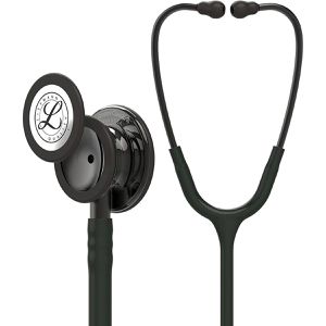 Littmann Stethoskop Classic III Monitoring 5811 mit Doppelkopf, 69 cm Y-Schlauch schwarz/Smoke Edition, Edelstahl-Bruststück