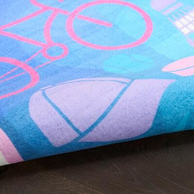 Nourison Imagination Indoor only Purple Graphic Area Rug
