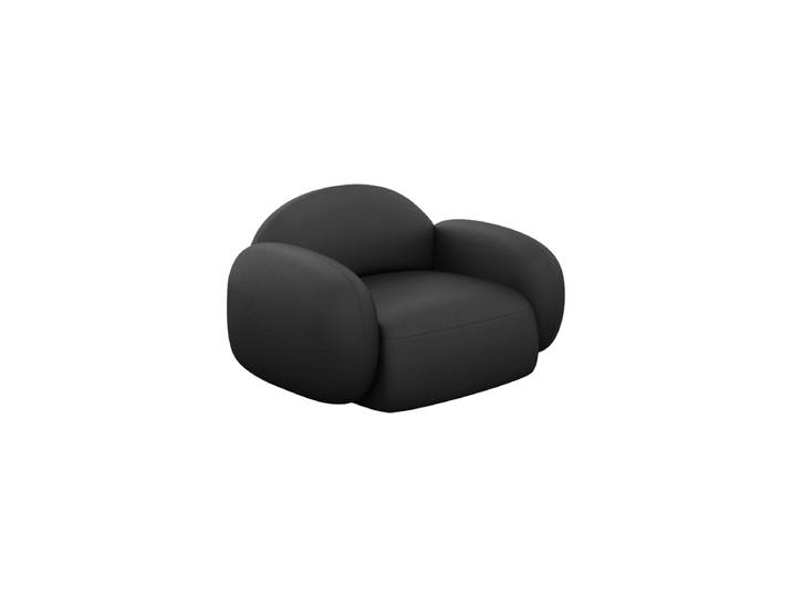 Design Echtleder Loungesessel „Varello“ Echtleder Schwarz BLOOMINGLOFT Collection