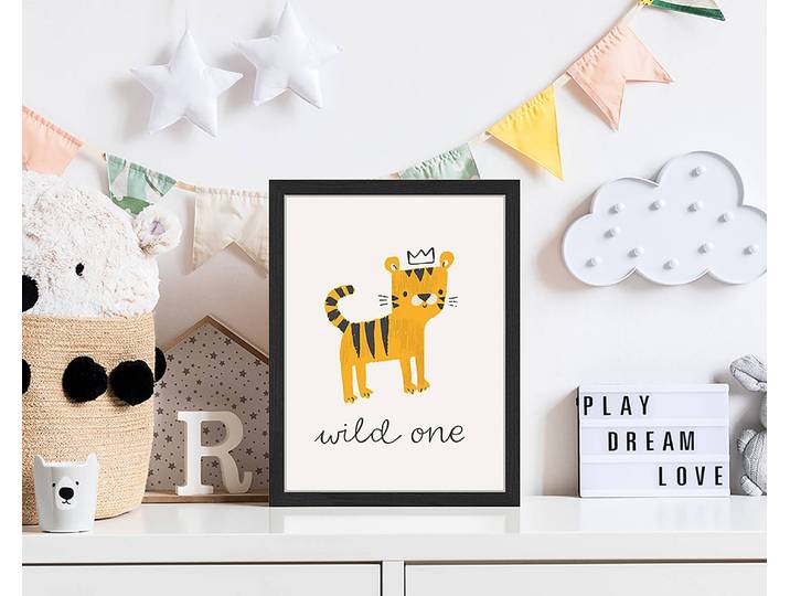 Bild Wild One 33 x 43cm Multicolor