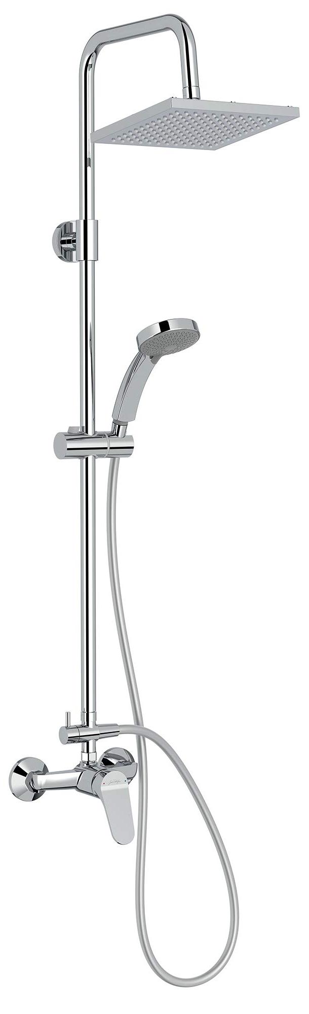 Duschsäule mechanisch, 20 cm Kopf, verchromt, 4 Strahlarten