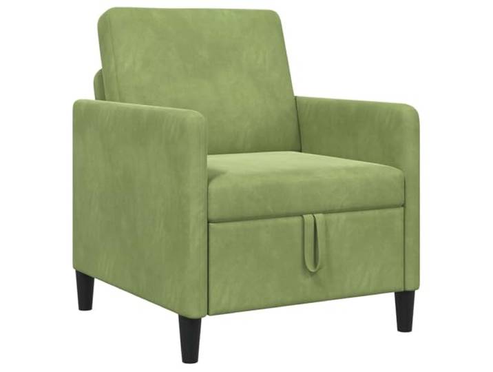 KUTYWEXFM 1-Sitzer Sofa mit Stauraum Hellgrün 72x78x87 cm Sessel Kompakter Polstersessel für Schlafzimmer und Jugendzimmer, platzsparend dank aufgehendem Fach unter dem Sitz.