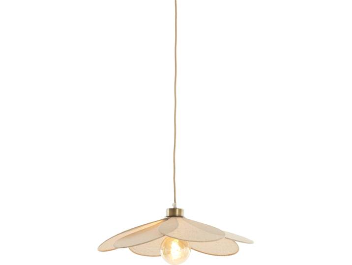 Suspension - beige - Fyano - textile - Ø 46cm - E27 - 2979482 - Light & Living