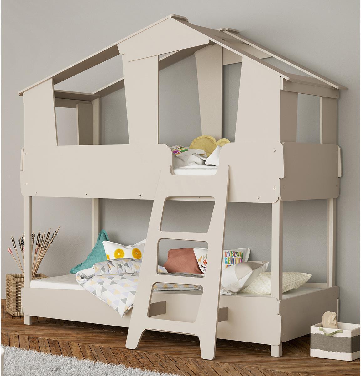 Etagenbett Hochbett Baumhausbett Stockbett Kinderbett Holzbett Bett "Tyler I"