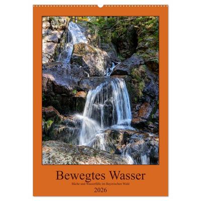 Bewegtes Wasser (Wandkalender 2026 DIN A2 hoch), CALVENDO Monatskalender