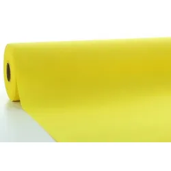 Sovie HORECA Airlaid Tischdeckenrolle Gelb, 120 cm x 40 m , 1 Stück Uni Basic Neutralfarben