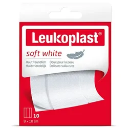 LEUKOPLAST soft white Pflaster 8x10 cm 10 St