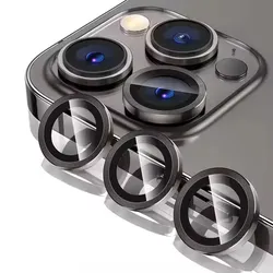 MobileKing Linsenschutz Ringe in schwarz für iPhone 12 - 9H Glasfolie - MBK527