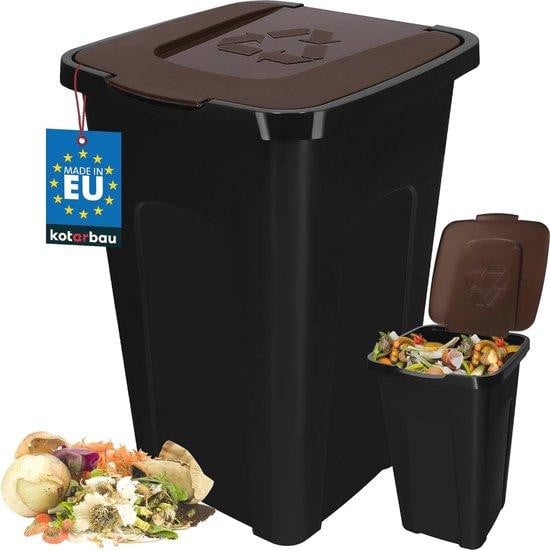 Famanu afvalbak met deksel, 50 liter