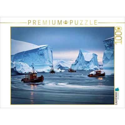 CALVENDO Puzzle Die Ruhe der Polarmeere in einer einzigen Spur. | 1000 Teile Lege-Größe 64 × 48 cm Foto-Puzzle für glückliche Stunden, von , Calvendo