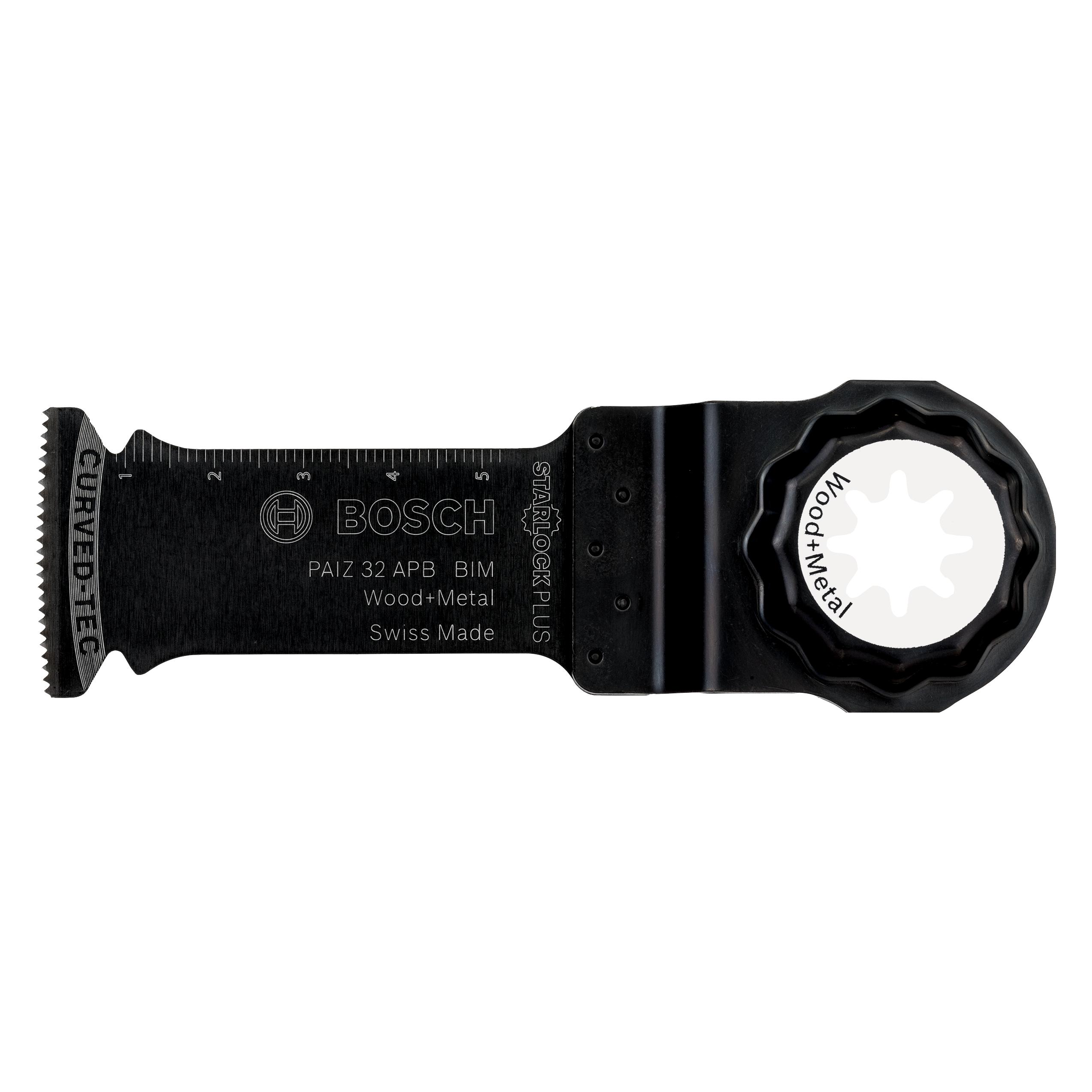 Bosch Zubehör Starlock BIM Tauchsägeblatt PAIZ 32 APB Wood and Metal, 60 x 32 mm (2609256D54)
