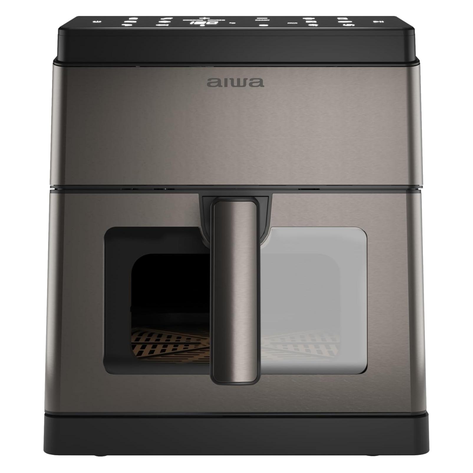 Aiwa Digitale Lufthttps://friteuse mit 12 Programmen, Selbstreinigung und Doppelheizung (8 l) (AFR-8000)
