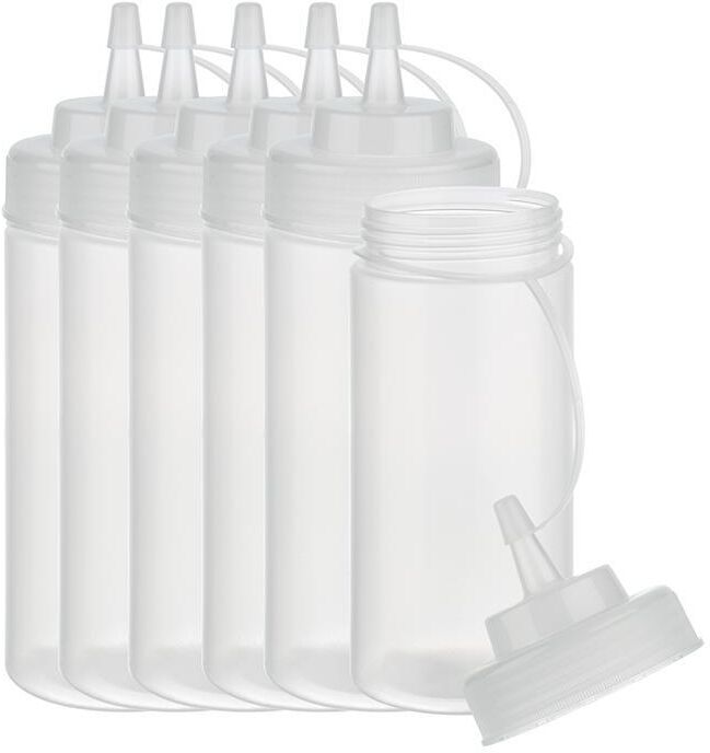 APS Set 6 bottiglie a spremitura 0,49L Trasparente