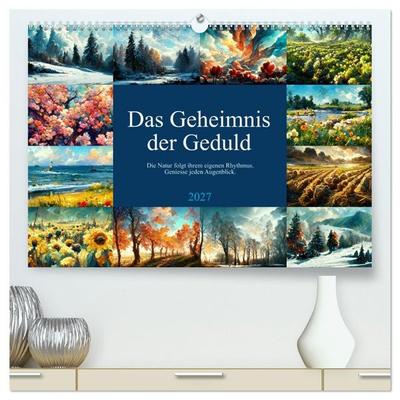 Das Geheimnis der Geduld (hochwertiger Premium Wandkalender 2027 DIN A2 quer), Kunstdruck in Hochglanz