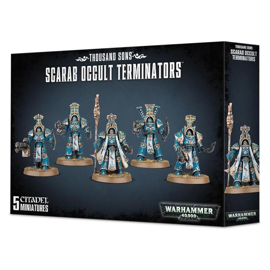 Games Workshop Warhammer 40k - Thousand Sons Scarab Occult Terminators (Kunststoff) (43-36)
