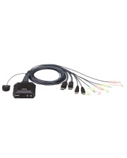 ATEN CS22DP KVM-/Audio-/USB-Switch 2 x KVM/Audio/USB 1 lokaler Benutzer Desktop (CS22DP-AT)