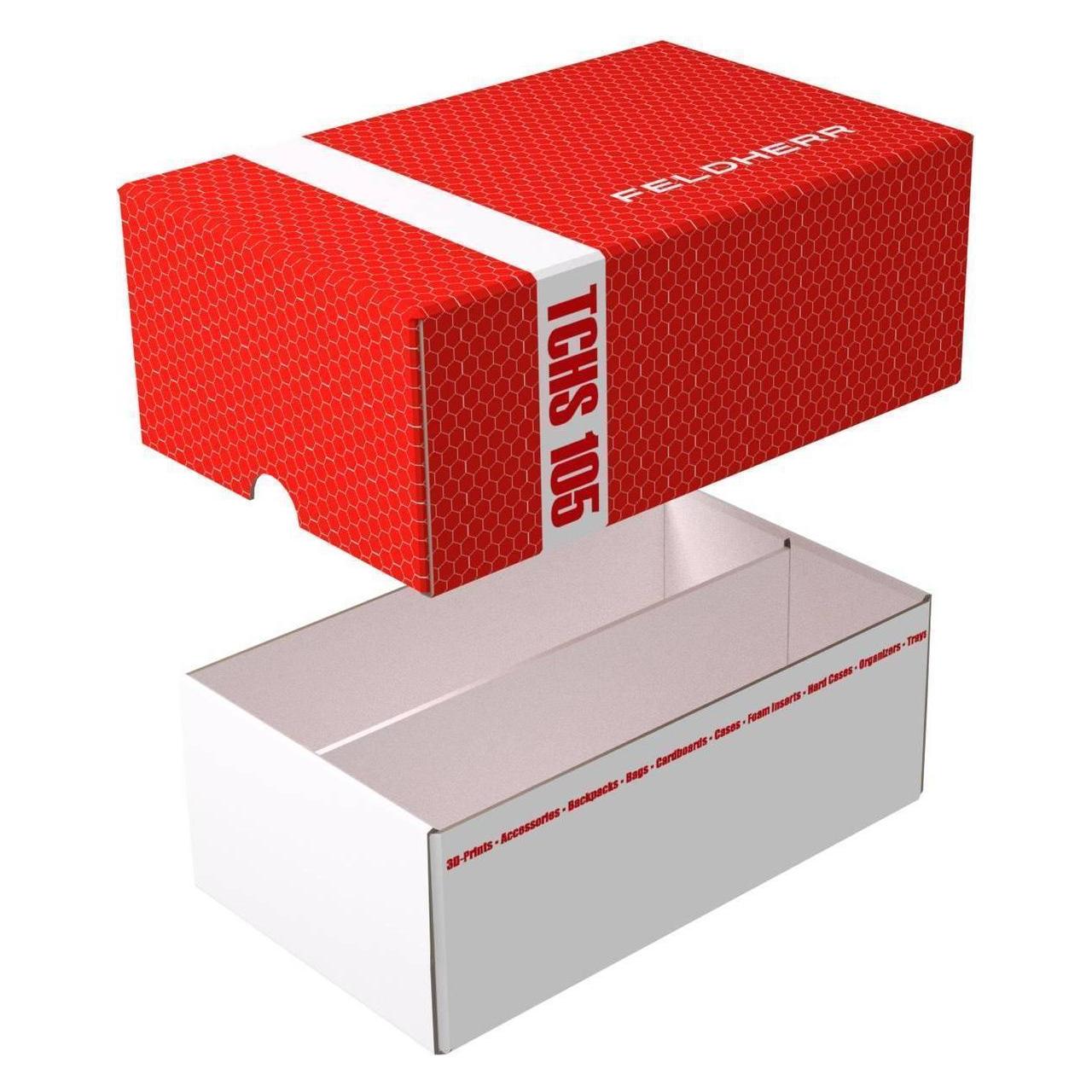 Feldherr Lagerbox TCHS105 - Aufbewahrungsbox für Spiel- und Sammelkarten (Karton) (TCHS105_RED)