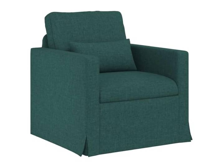 Todiikf Modernes Sessel Modulsofa Dunkelgrün 78x78x80cm Metallrahmen Ergonomischer Modulsessel für Wohnzimmer, Schlafzimmer und Lounge. Atmungsaktiver Stoffbezug mit stabilem Metallgestell.