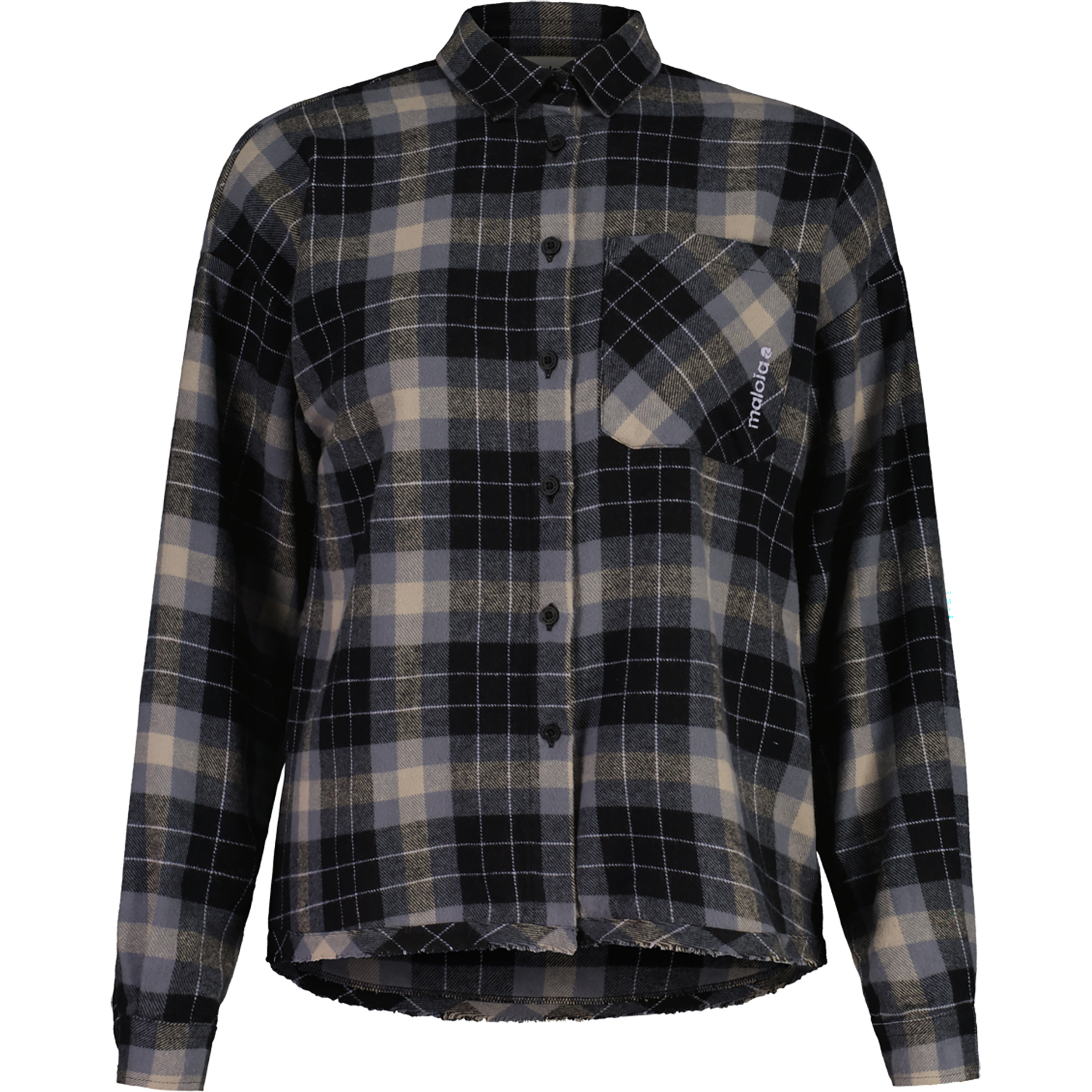 Maloja MolarM. Damen Blusen deep black multi Größe M Lifestyle Hautfreundlich
