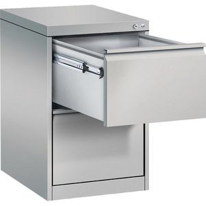 CP-Möbel Hängeregisterschrank Acurado C2000, 1-bahnig, 2 Schübe, weißaluminium