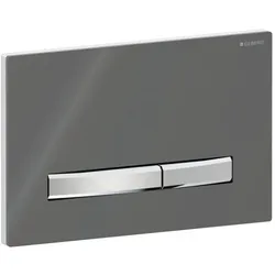 Geberit Sigma 50 Square Betätigungsplatte 115788SD2 Rauchglas verspiegelt, für 2-Mengen-Spülung
