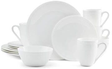 Mikasa Loria White Bone 16 Piece Dinnerware Set, Service for 4