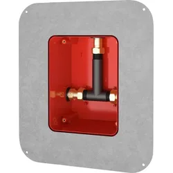 KWC Aquarotter Rohbauset, F5, Systembox R5, duschen, Warm- und Kaltwasser, Klebeflansch, 2030028990 2030028990
