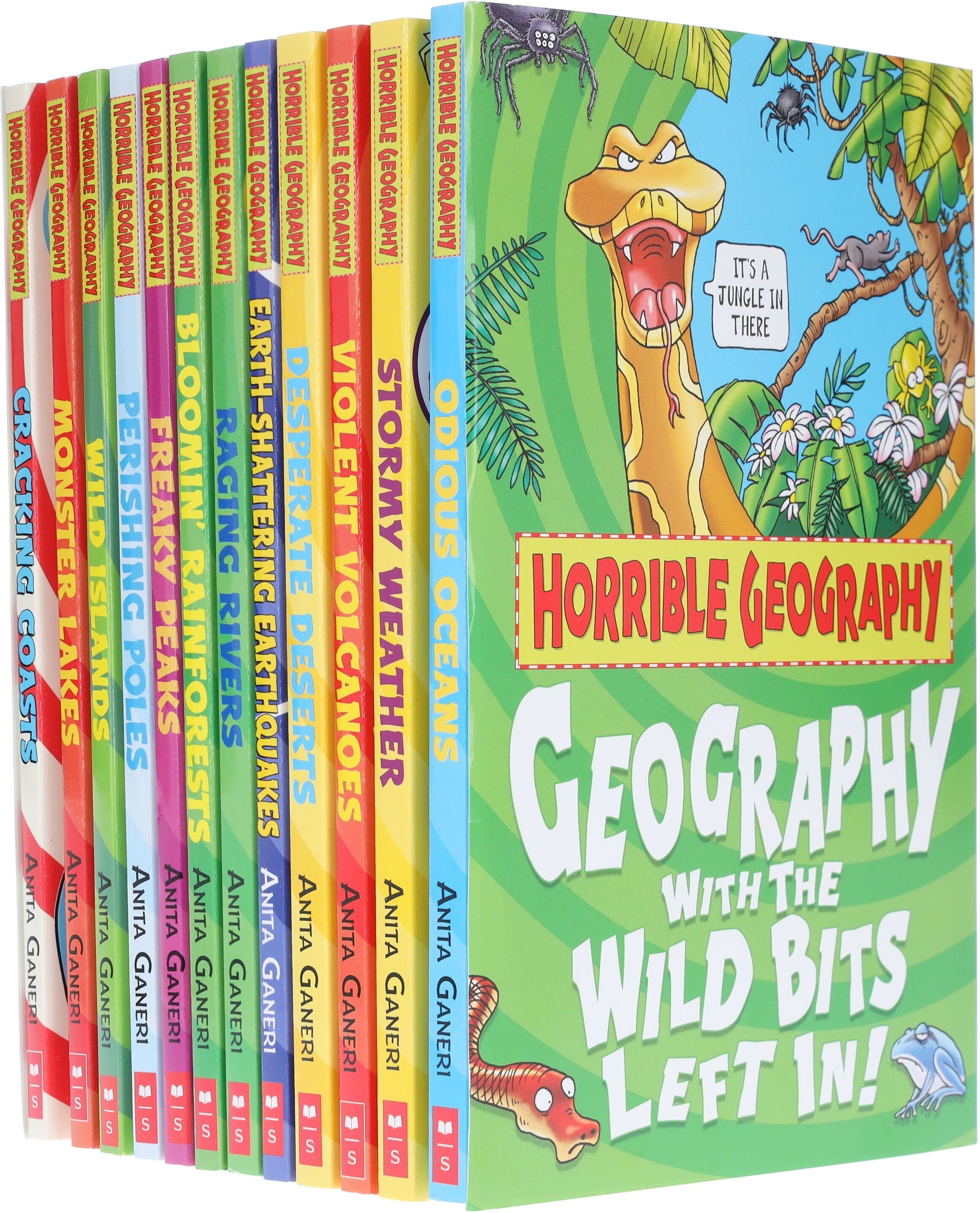 Horrible Geography Collection 12 Books Set By Anita Ganeri - Ages 9-14 - Paperback Scholastic
