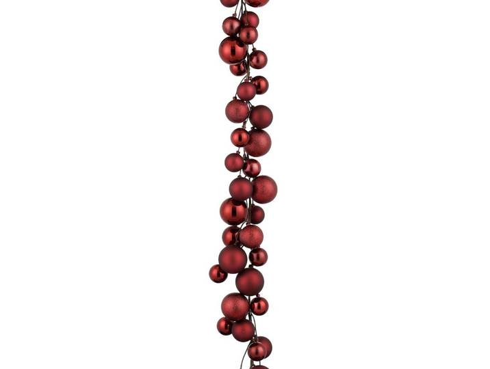 Blackbox kerstballen slinger kerstballen 180 cm rood