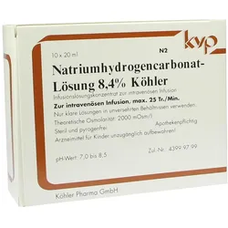 Natriumhydrogencarbonat-Lösung 8,4% Köhler 10X20 ml