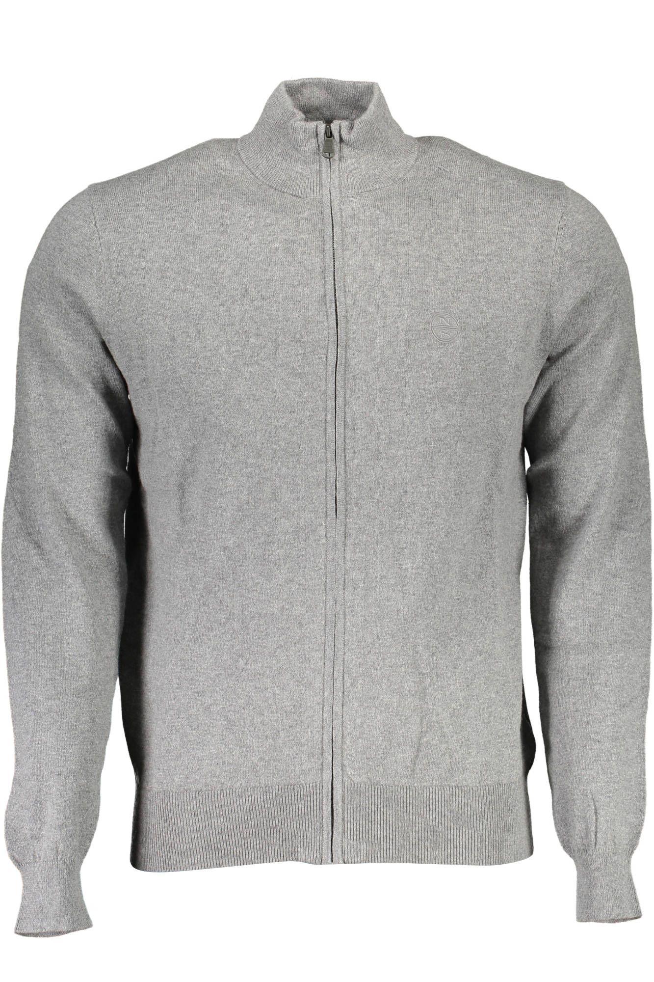 Zip-Up Strickjacke Klassische Passform