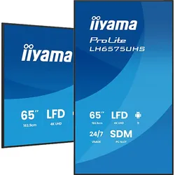 IIYAMA ProLite LH6575UHS-B2AG Monitor (Flat, 64,5 Zoll / 164 cm, UHD 4K)