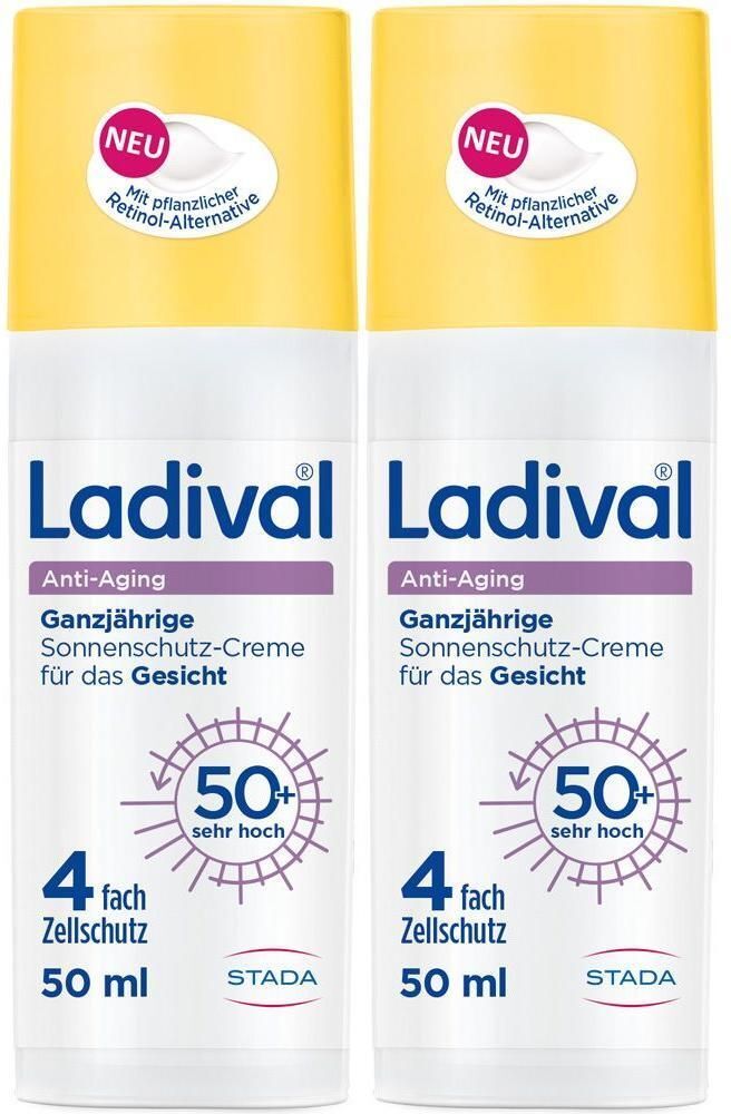 Ladival Anti-Aging Sonnenschutz-Creme LSF 50+ 2x 2x50 ml Creme