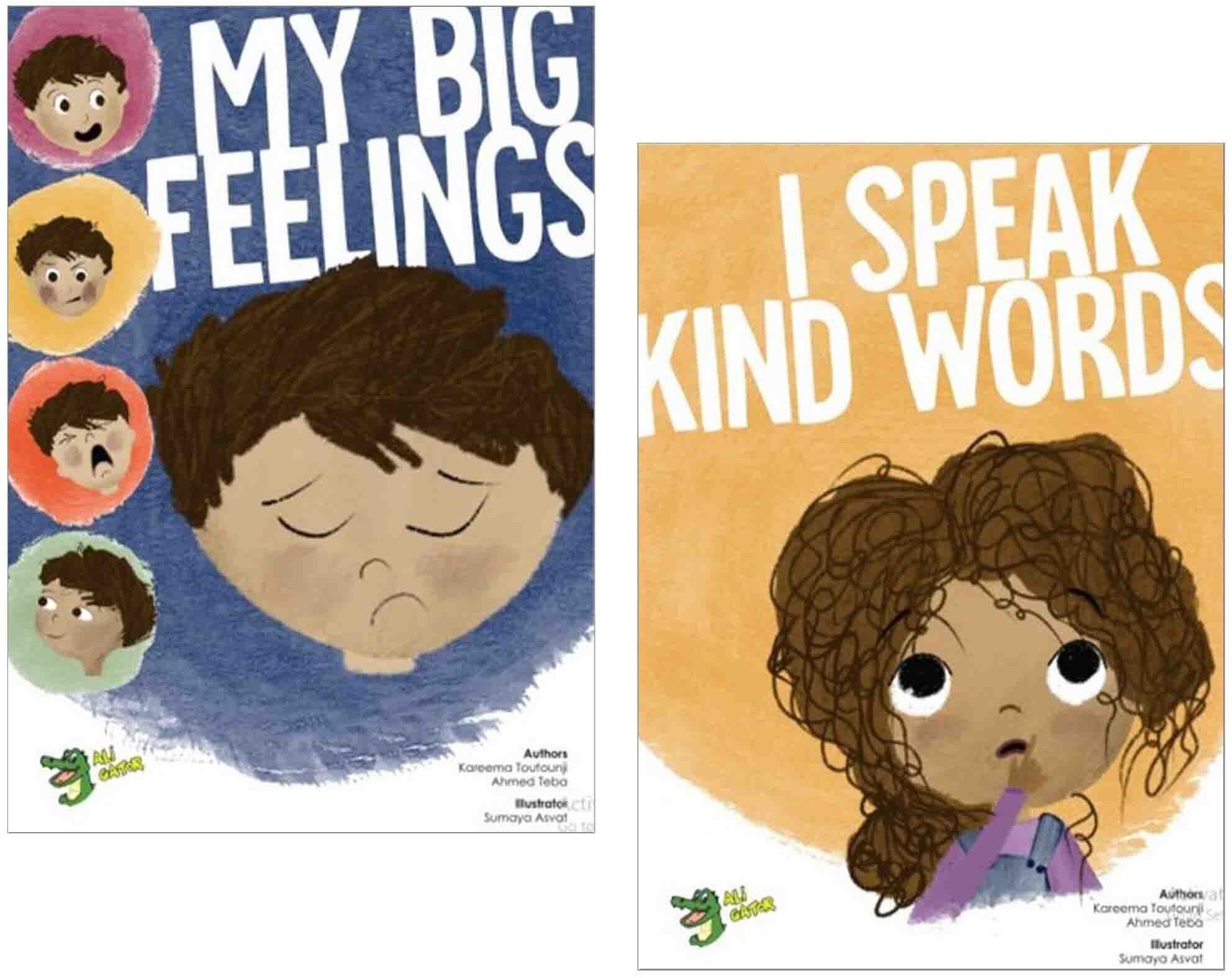 My Big Feelings & I Speak Kind Words 2 Picture Books Collection Set - Ages 3-7 - Paperback Ali Gator