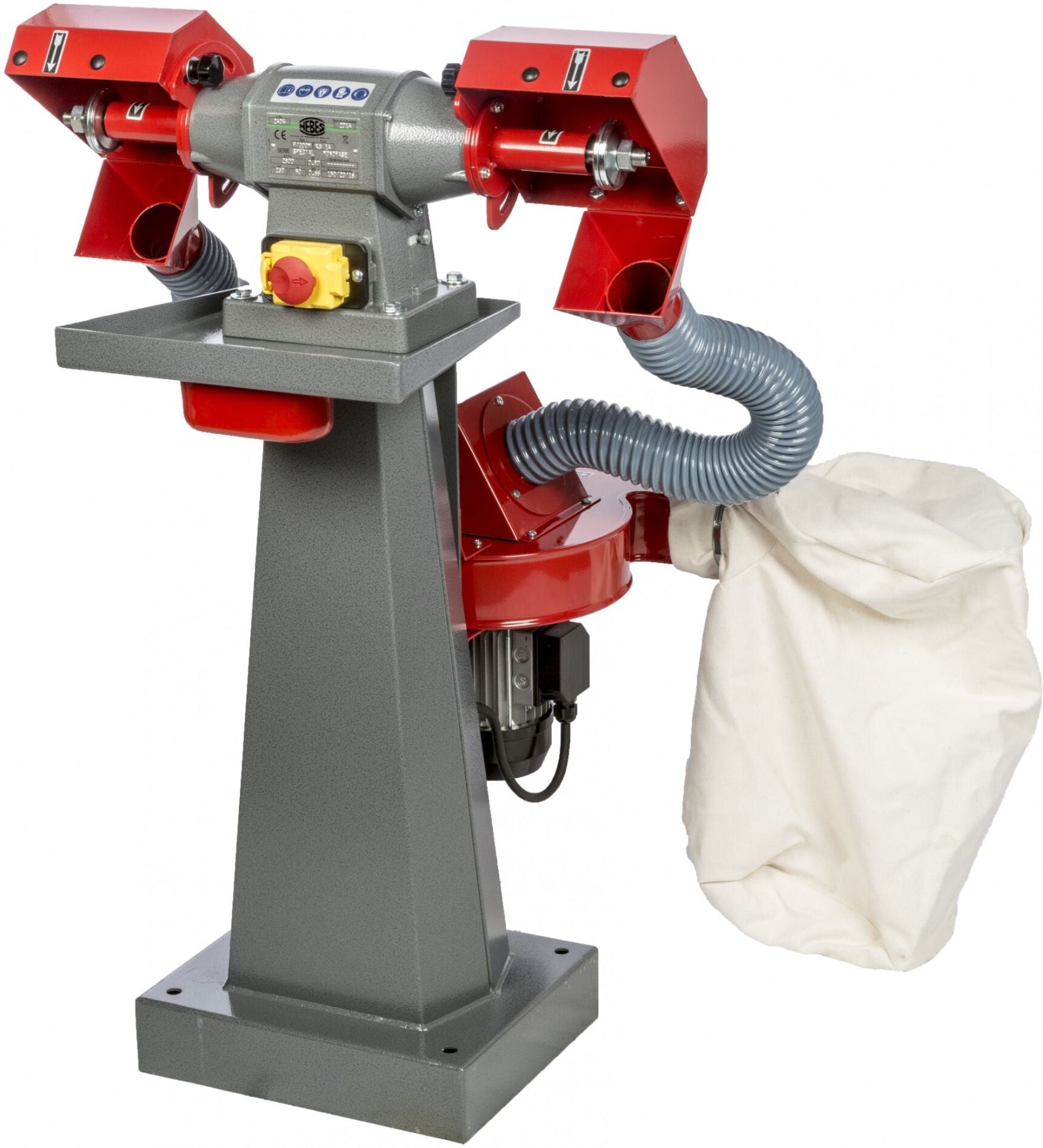 Nebes Pulitrice con aspiratore PEA-9 serie industriale in alluminio 0,5 HP monofase