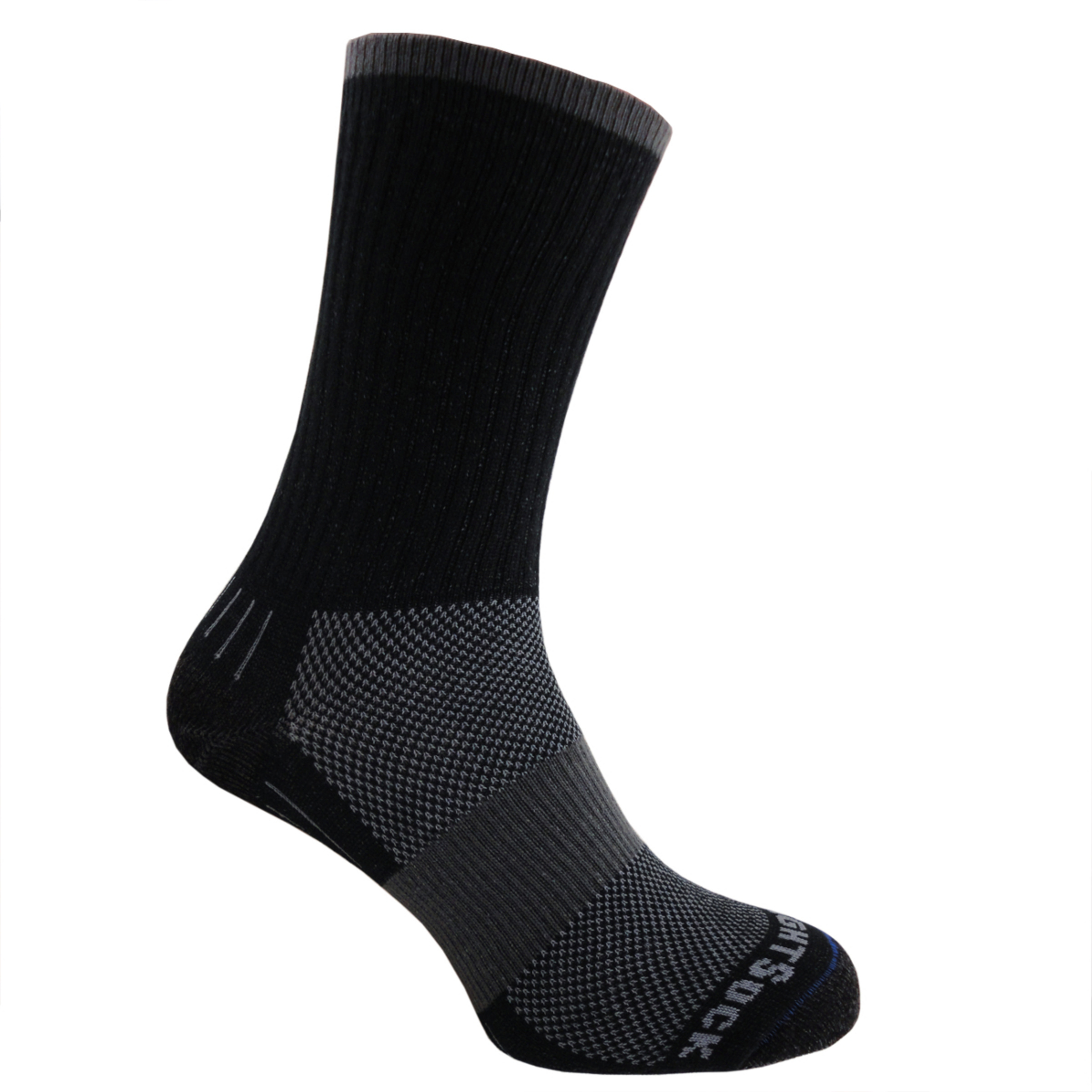 Wrightsock Escape Crew Socke Wandersocken schwarz Größe 45.5 Camping Widerstandsfähig