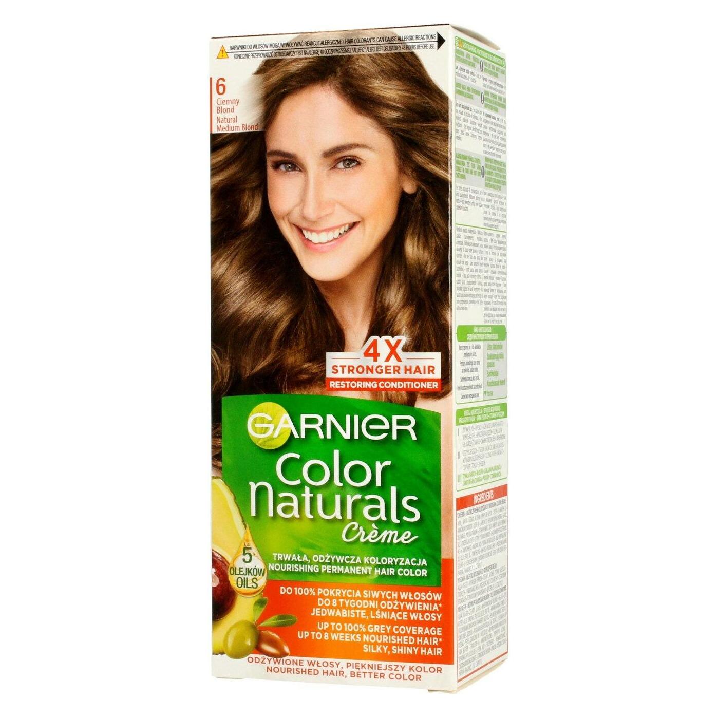 Garnier Color Naturals Hair Dye 6 Darkond (Dunkelblond) (0305394)
