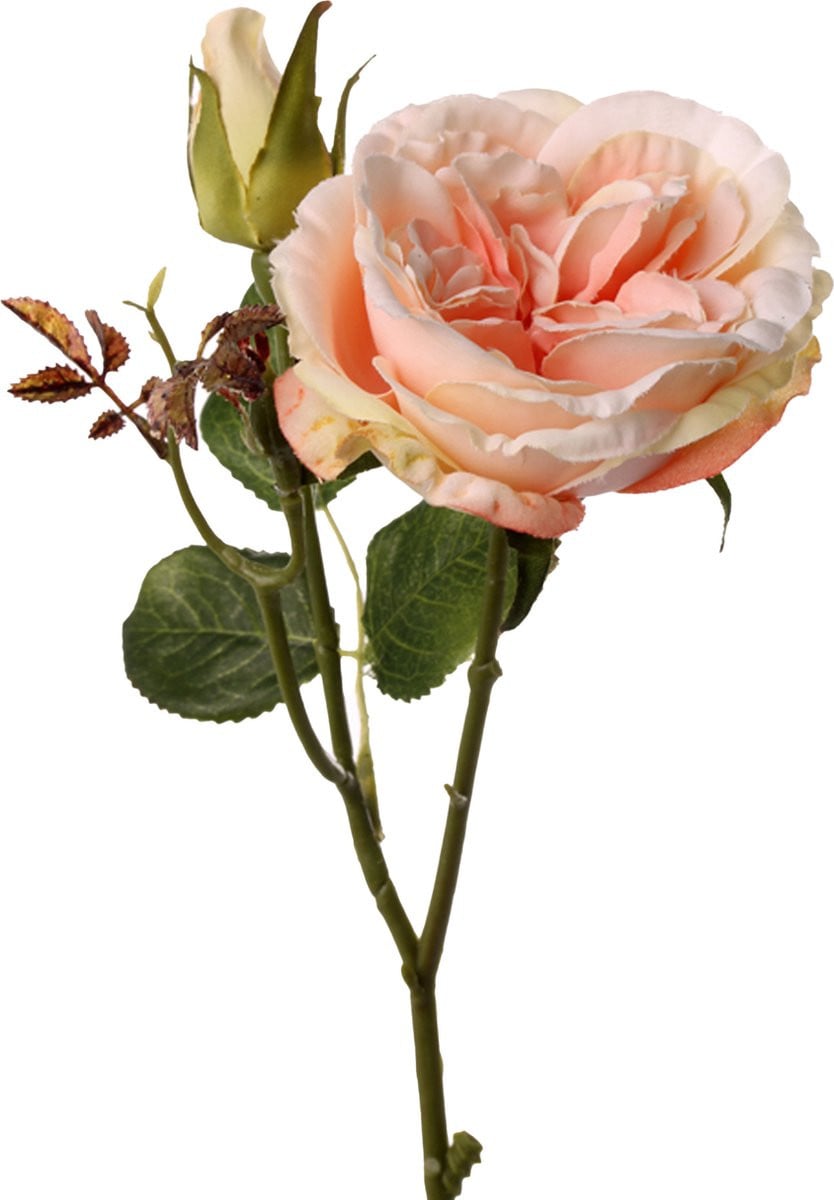 Top Art Kunstbloem Roos Little Joy - Roze - 38 cm