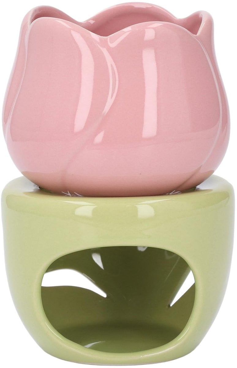 Dailygoods Wax Melt Brander Bloemvorm - Keramische Aromatherapie Geurbrander voor Essentiële Oliën