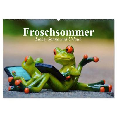 Froschsommer. Liebe, Sonne und Urlaub (Wandkalender 2026 DIN A2 quer), CALVENDO Monatskalender