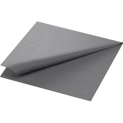 Duni Tissue-Serviette 33 x 33 cm Granite Grey 3-lagig, 250 Stk