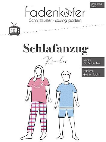 Fadenkäfer Schnitt "Schlafanzug" für Kinder