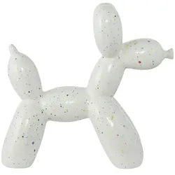 Deko Figur Pudel   ¦ weiß ¦ Porzellan ¦ Maße (cm): B: 10,5 H: 24