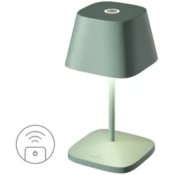 Villeroy & Boch Akku-Tischleuchte Neapel RC Alu, Eisen, Stahl Metall Grün Olive