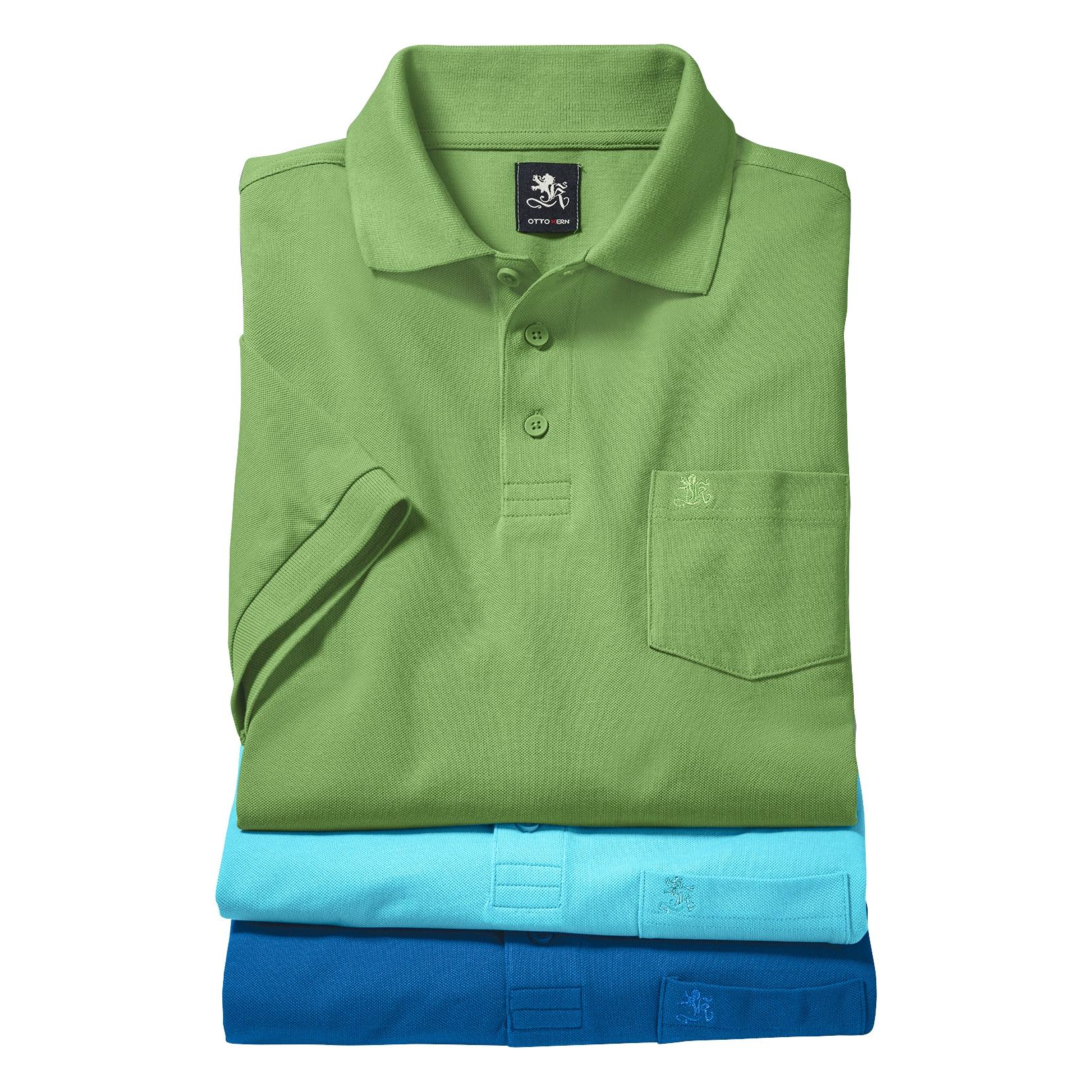 Otto Kern 3er Pack Herren Poloshirts Regular-Fit