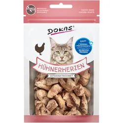 Dokas Latze Snack Gefriergetrocknet 15g Hühnerherzen